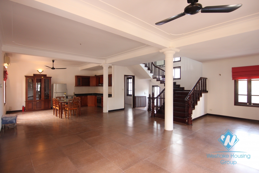 Swiming pool yard villa for rent on To Ngoc Van, Tay Ho, Hanoi